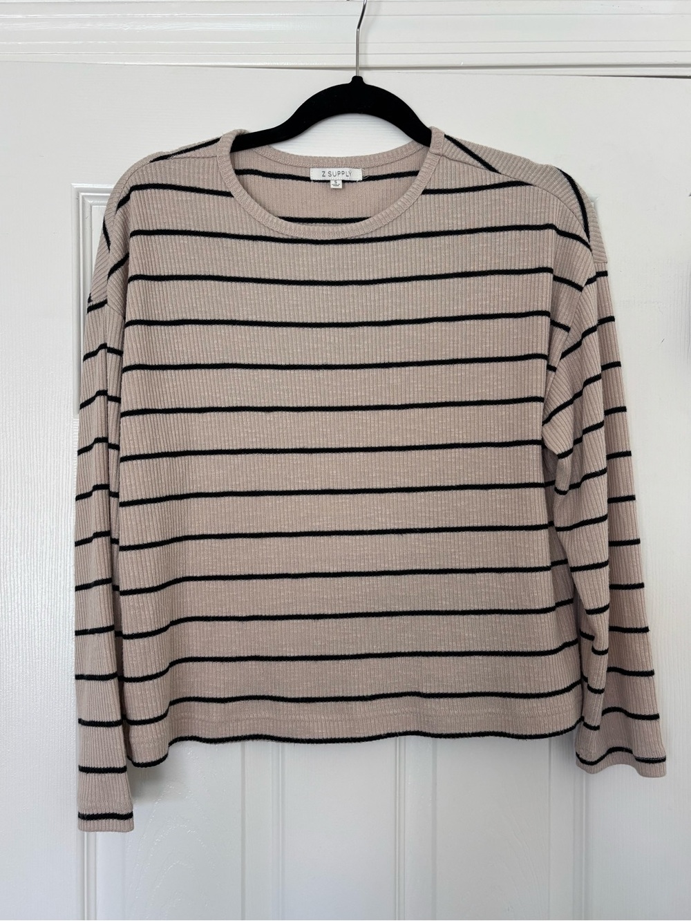 Z Supply Carly Stripe Hacci Top Size S - Picture 2 of 6